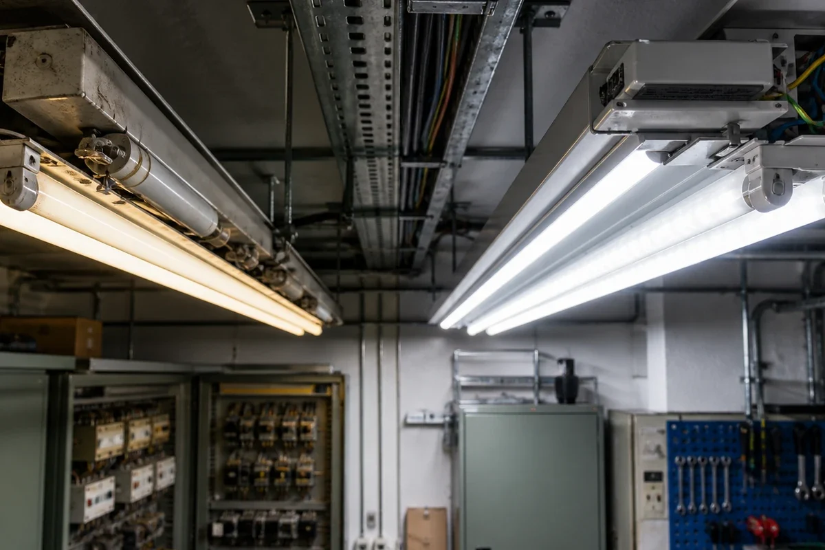 LED Umrüstung einer alten Beleuchtungsanlage auf moderne LED Technik
