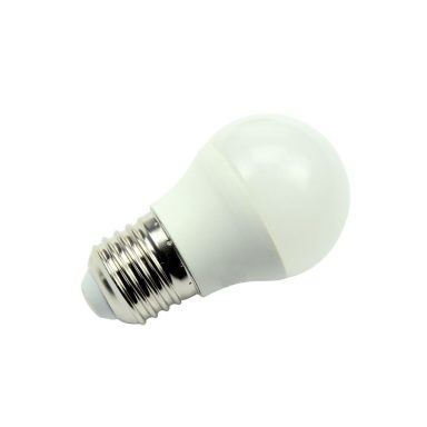 E27 LED-Leuchtmittel mit Schraubsockel und weißem Lampenkörper