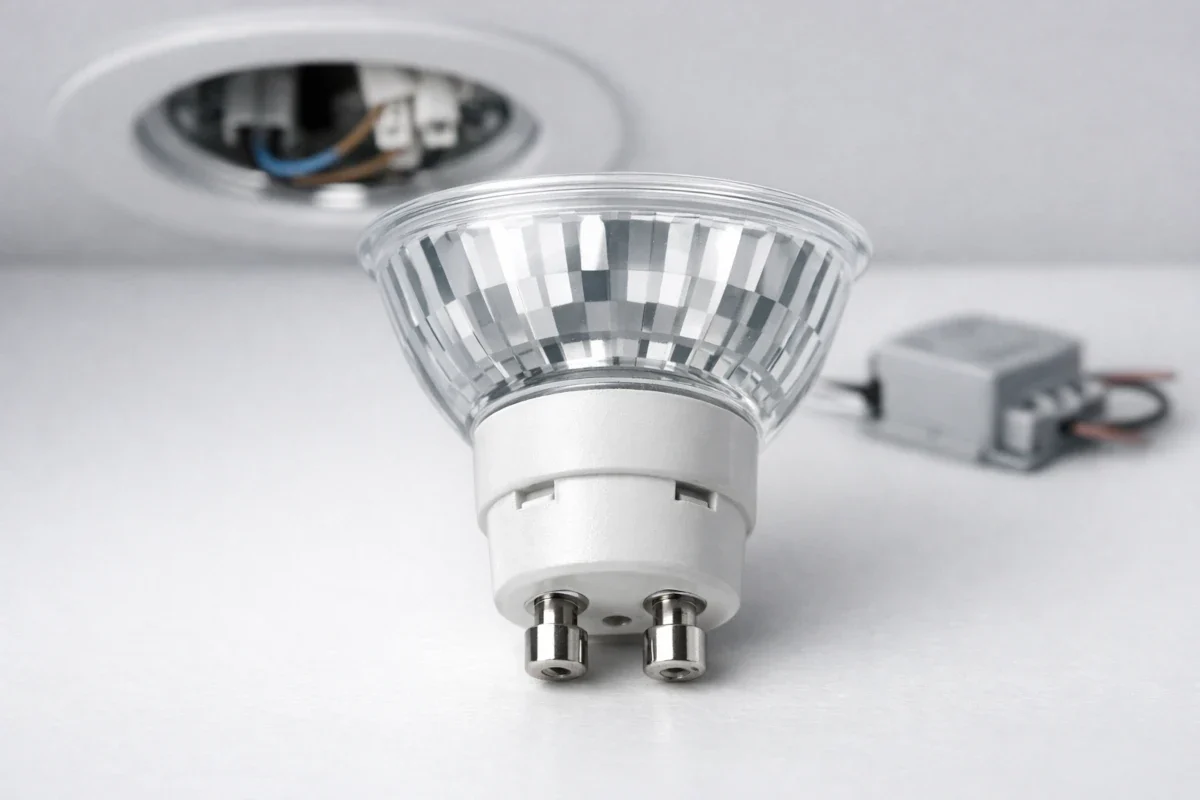 GU10 LED Spot mit 10 mm Bajonett-Pins im 230V Direktbetrieb