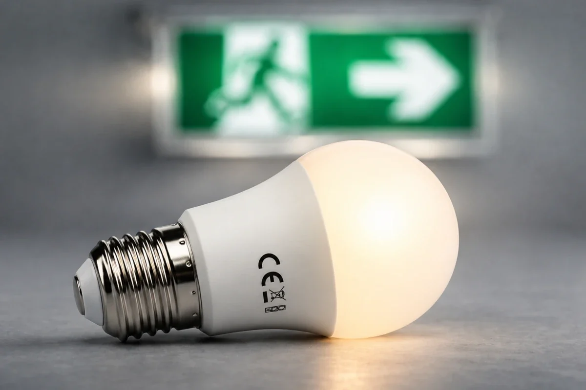 E27 LED-Leuchtmittel mit AC/DC-Hinweis für Bestandsleuchten in Rheinland-Pfalz und Saarland