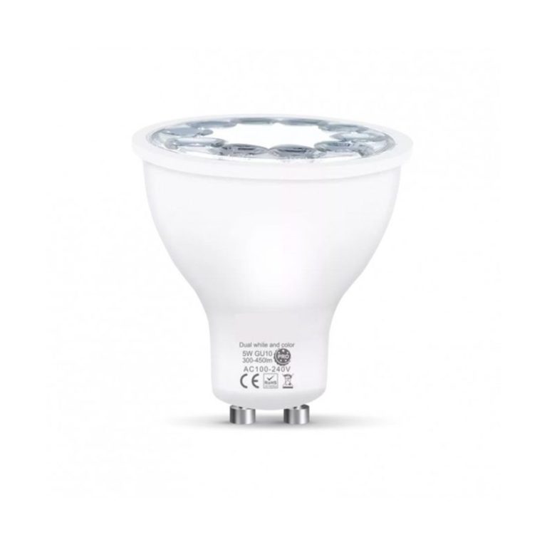 LED-Lampen mit GU10-Sockel, energieeffizient und langlebig, weißes Design.