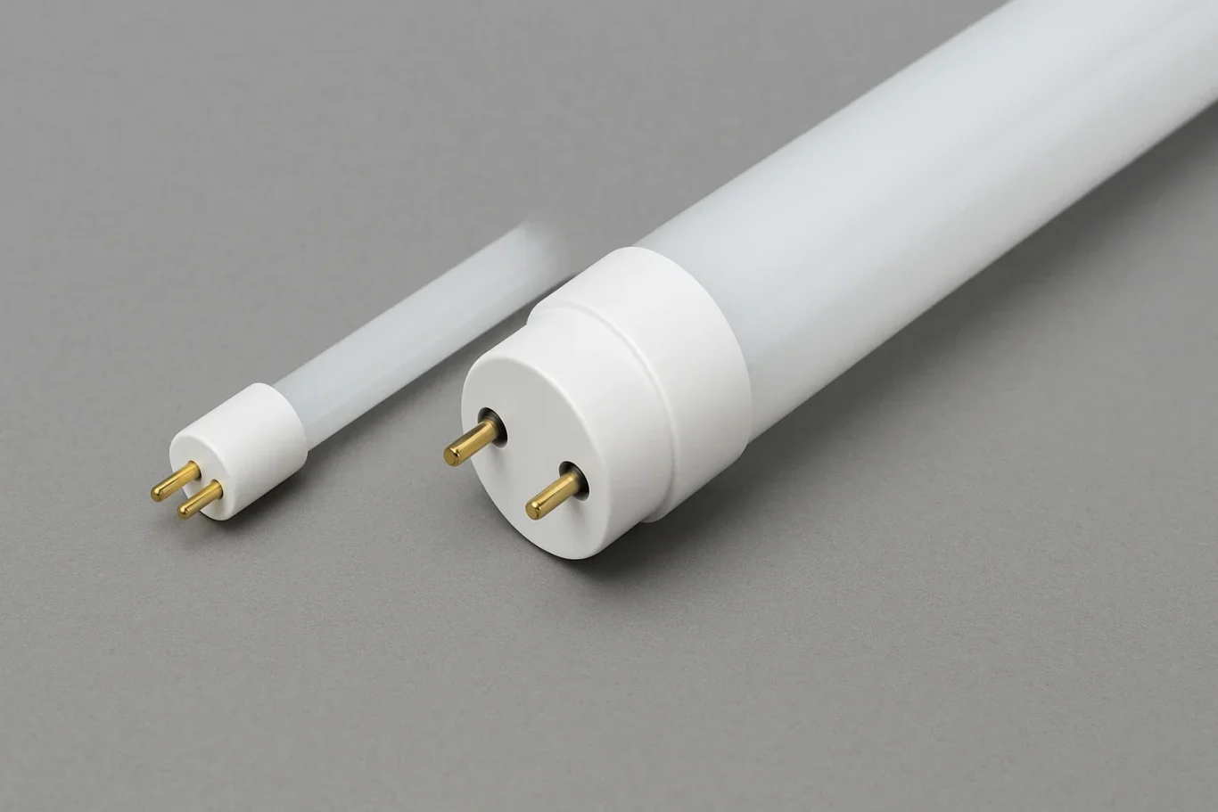 Vergleich von T5- und T8-LED-Röhren – unterschiedliche Durchmesser und Sockeltypen im technischen Überblick
