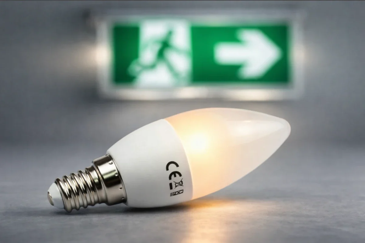 LED Lampe mit Erklärung zu L70 B10 Lebensdauer im technischen Einsatz