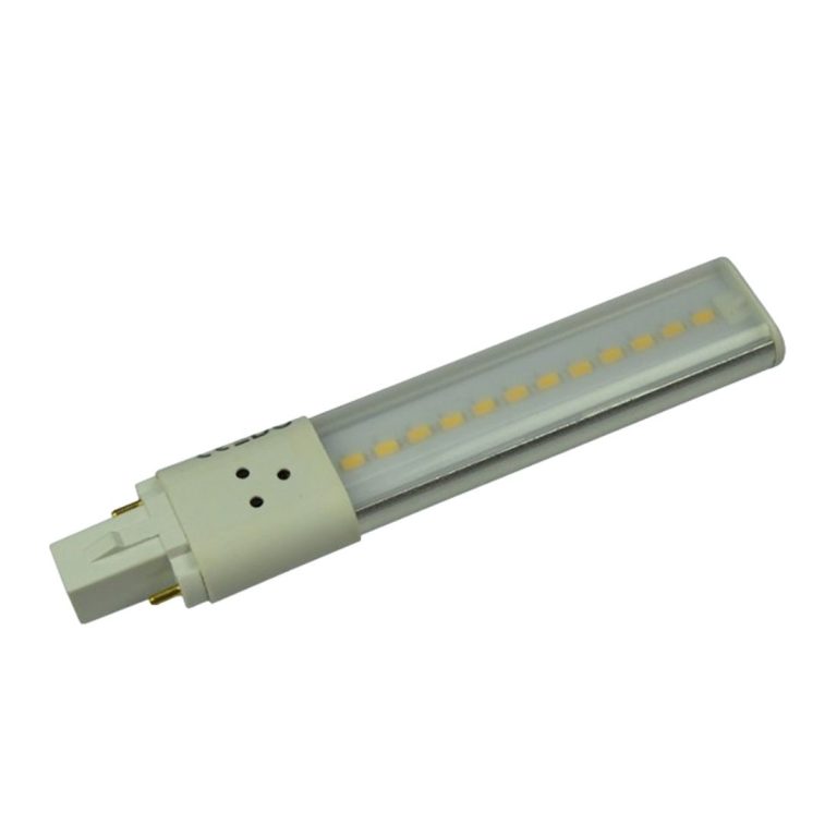 LED-Röhre mit zwei Enden, die gleichmäßig beleuchtete Flächen bietet.
